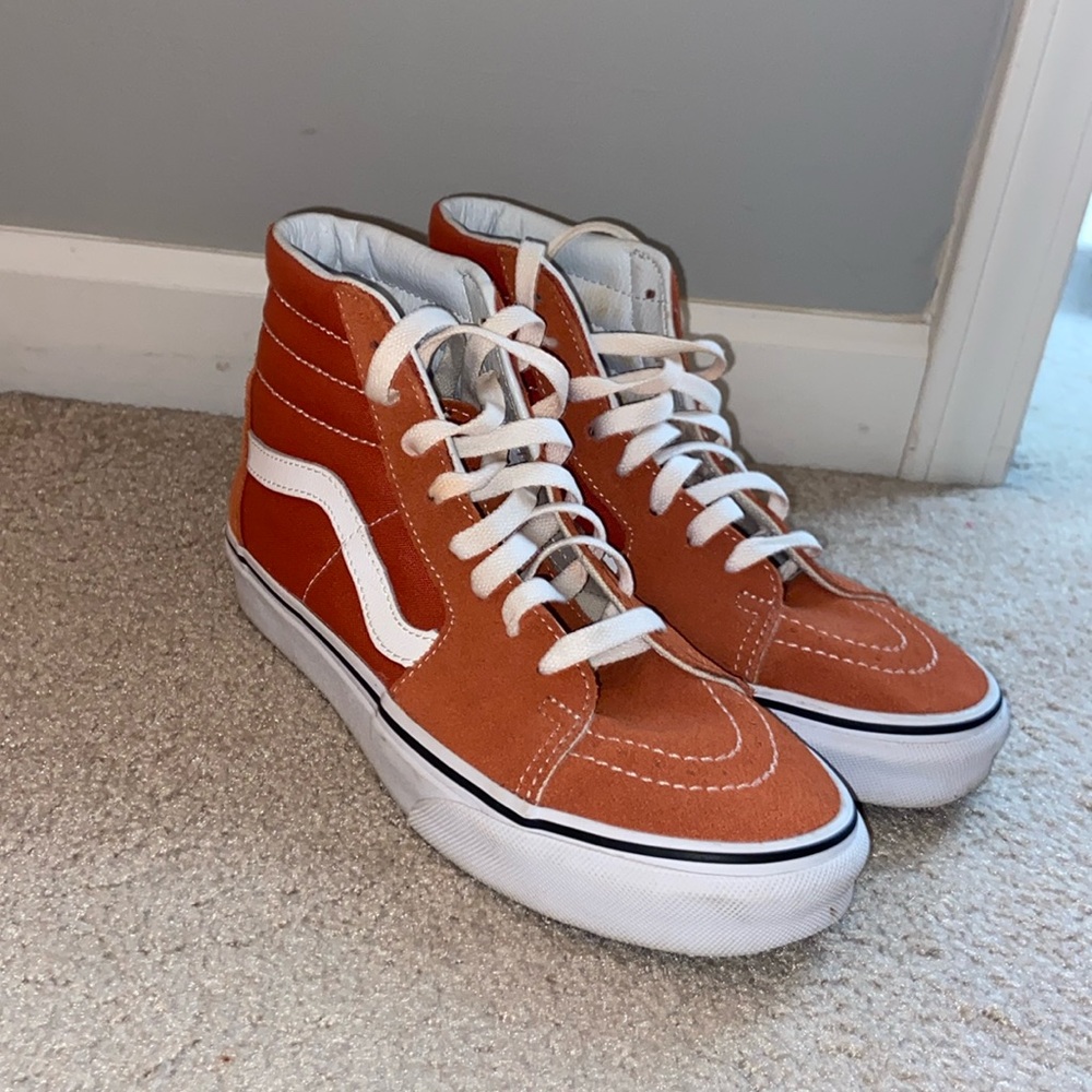 High Top Orange Vans